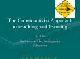 The Constructivist Approach to teaching and learning PowerPoint PPT Presentation