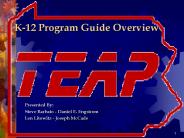 K-12 Program Guide Overview