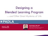 Designing a Blended Learning Program 