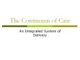 The Continuum of Care PowerPoint PPT Presentation
