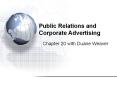 Public Relations and Corporate Advertising PowerPoint PPT Presentation