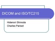 DICOM and ISO/TC215