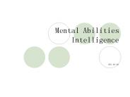 Mental Abilities Intelligence