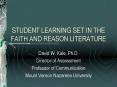 STUDENT LEARNING SET IN THE FAITH AND REASON LITERATURE PowerPoint PPT Presentation