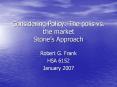 Considering Policy: The polis vs. the market Stone PowerPoint PPT Presentation