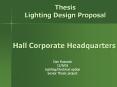 Thesis Lighting Design Proposal PowerPoint PPT Presentation