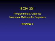 ECIV 301