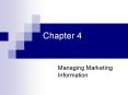 Managing Marketing Information PowerPoint PPT Presentation