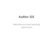 Auditor 101