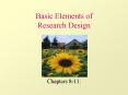 Basic Elements of Research Design PowerPoint PPT Presentation