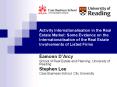 Activity Internationalisation in the Real Estate Market: Some Evidence on the Internationalisation of the Real Estate Involvements of Listed Firms PowerPoint PPT Presentation