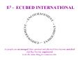 E3 - ECUBED INTERNATIONAL PowerPoint PPT Presentation