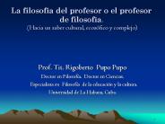 La filosof