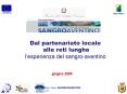 Dal partenariato locale  alle reti lunghe l PowerPoint PPT Presentation