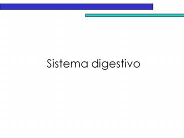 Sistema digestivo