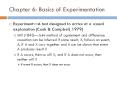 Chapter 6: Basics of Experimentation PowerPoint PPT Presentation