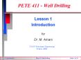 PETE 411 - Well Drilling PowerPoint PPT Presentation