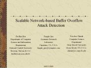 Scalable Network-based Buffer Overflow Attack Detection