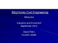 BSc(Hons) Civil Engineering PowerPoint PPT Presentation