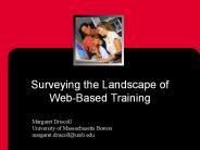 Surveying the Landscape of Web-Based Training