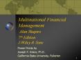 Multinational Financial Management Alan Shapiro 7th Edition J.Wiley PowerPoint PPT Presentation