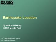 Earthquake Location