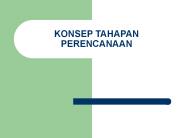 KONSEP TAHAPAN PERENCANAAN