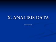 X. ANALISIS DATA