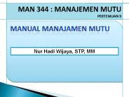 Manual manajamen mutu