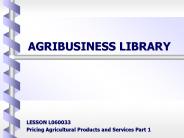 AGRIBUSINESS LIBRARY