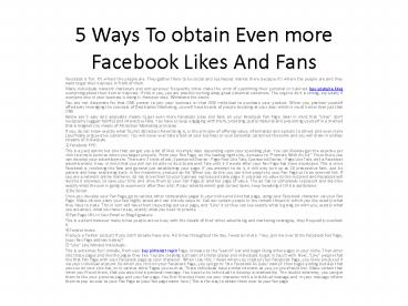buy facebook followers