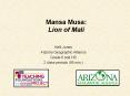 Mansa Musa: Lion of Mali PowerPoint PPT Presentation