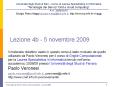 Lezione 4b - 5 novembre 2009 PowerPoint PPT Presentation