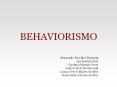 BEHAVIORISMO PowerPoint PPT Presentation