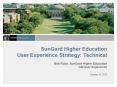 SunGard Higher Education User Experience Strategy: Technical PowerPoint PPT Presentation