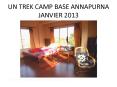 UN TREK CAMP BASE ANNAPURNA JANVIER 2013 PowerPoint PPT Presentation