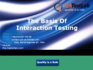 The Basis Of Interaction Testing