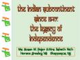 the Indian subcontinent PowerPoint PPT Presentation