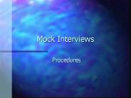 Mock Interviews