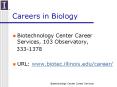 Careers in Biology PowerPoint PPT Presentation
