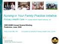 Nursing in Your Family Practice Initiative: Primary Health Care  PowerPoint PPT Presentation