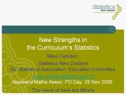 New Strengths in the Curriculum