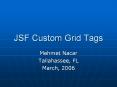 JSF Custom Grid Tags PowerPoint PPT Presentation