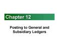 Posting to General and Subsidiary Ledgers PowerPoint PPT Presentation