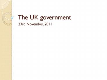 The UK government
