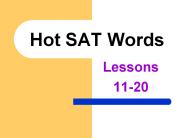 Hot SAT Words
