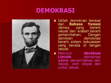 DEMOKRASI