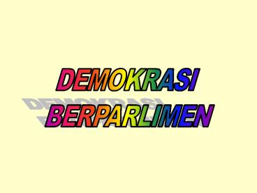 DEMOKRASI
