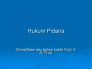 Hukum Pidana