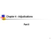 Chapter 4 - Adjudications